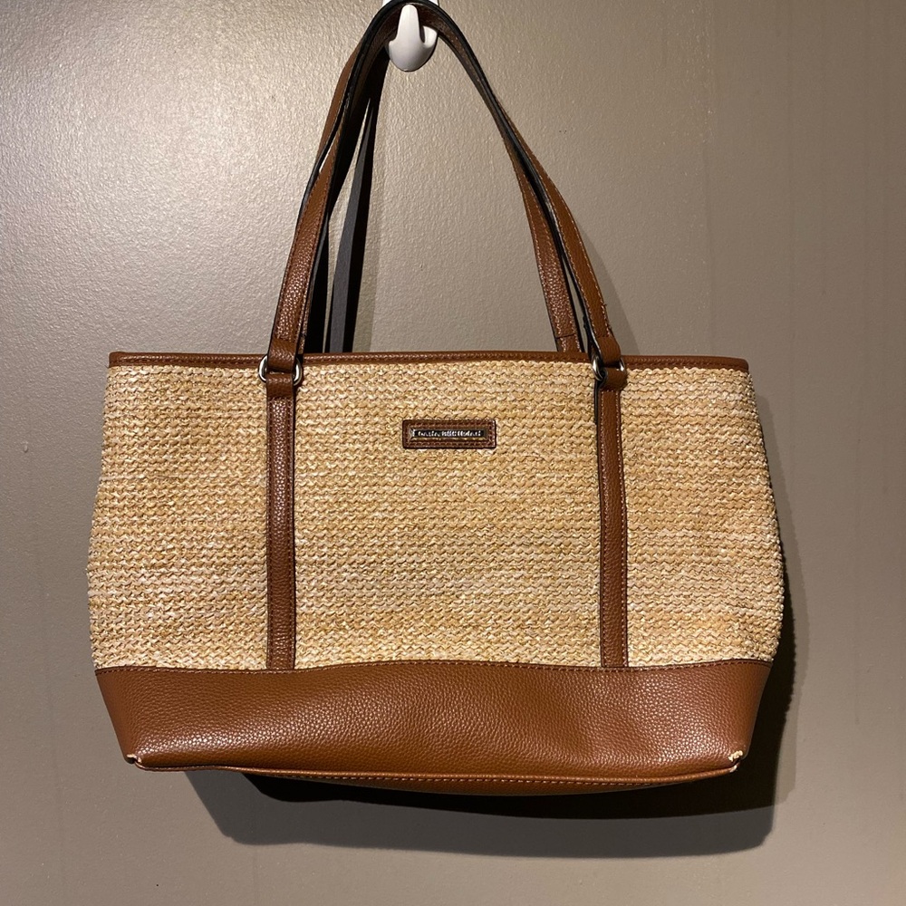 Dana Bushman Beach Straw Metallic Purse Vegan